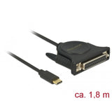 Delock USB-C 2.0 Männlich> 1 x Parallel DB25 Frauen