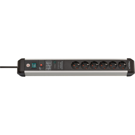 Brennerstuhl premium-protect-line, 6-fach Steckdosenleiste mit Überspannungsschutz (3m Kabel, mit Schalter, Made in Germany)