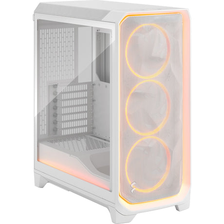 Fractal Design Meshify 3 Ambience Pro RGB Midi-Tower-Gehäuse (weiß | 2x USB-A | 1x USB-C | RGB | gehärtetes Glas)