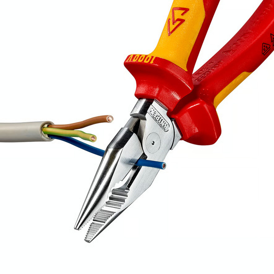 Knipex Spitzkombizange Kombizange (rot gelb)