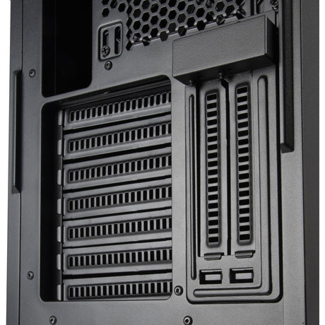 Silverstone Seta Q1 Midi-Tower-Gehäuse (schwarz | 2x USB-A | 1x USB-C)