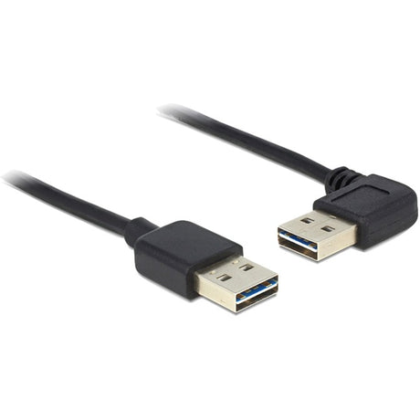 Delock Easy-USB-A 2.0 Stecker > Easy-USB-A 2.0 Stecker Kabel (schwarz, 5 Meter)