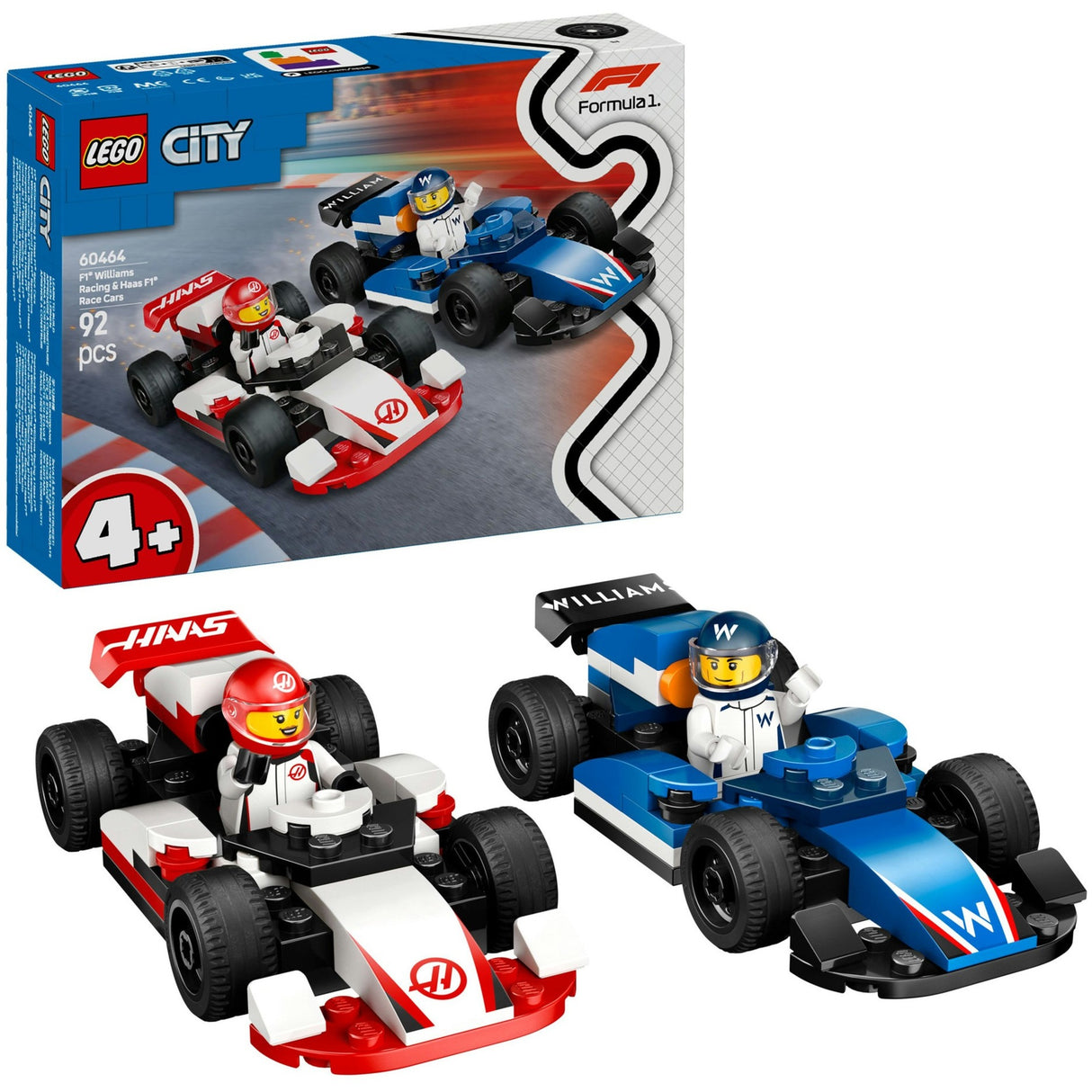 Lego City 60464 F1 Williams Racing und Hare F1-Rennwagen