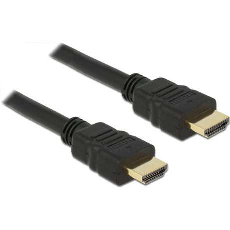 Delock High Speed HDMI mit Ethernet - HDMI a Stecker > HDMI a Stecker Kabel (schwarz, 0,25 Meter, 4k)