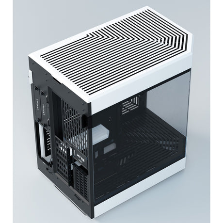Hyte y60 Midi-Tower-Gehäuse (weiß schwarz | 3x USB-A | gehärtetes Glas)