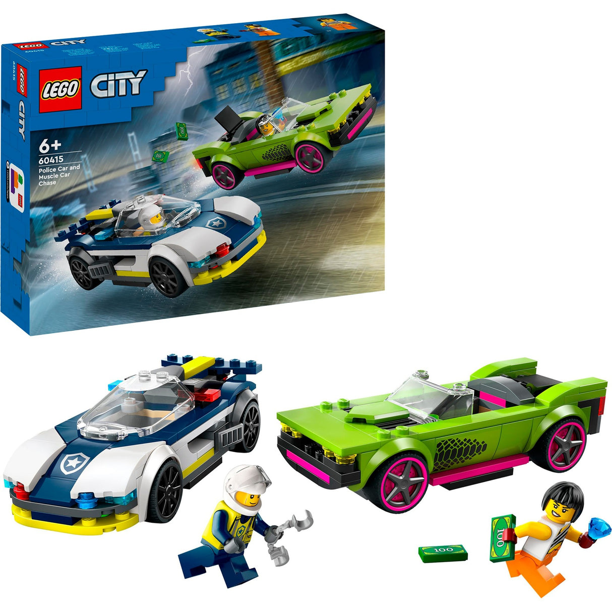 Lego Lego City 60415 Polizeiauto und schnelle Verfolgung des Autos