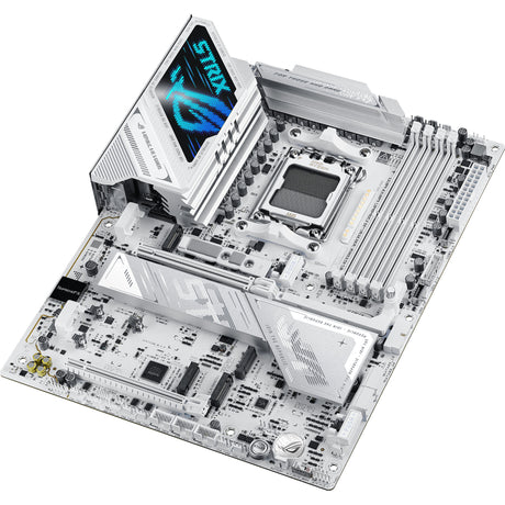 Asus rog strix x870e-a gaming wifi7 neo socket am5 moederbord (wit, raid, 5 gb-lan, wi-fi 7, bt 5.4, sound, atx)