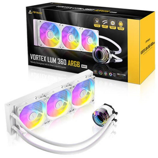 Antec Vortex Lum 360 Arb Wasserkühlung (weiß, 4-poliger PWM-Lüfteranschluss)
