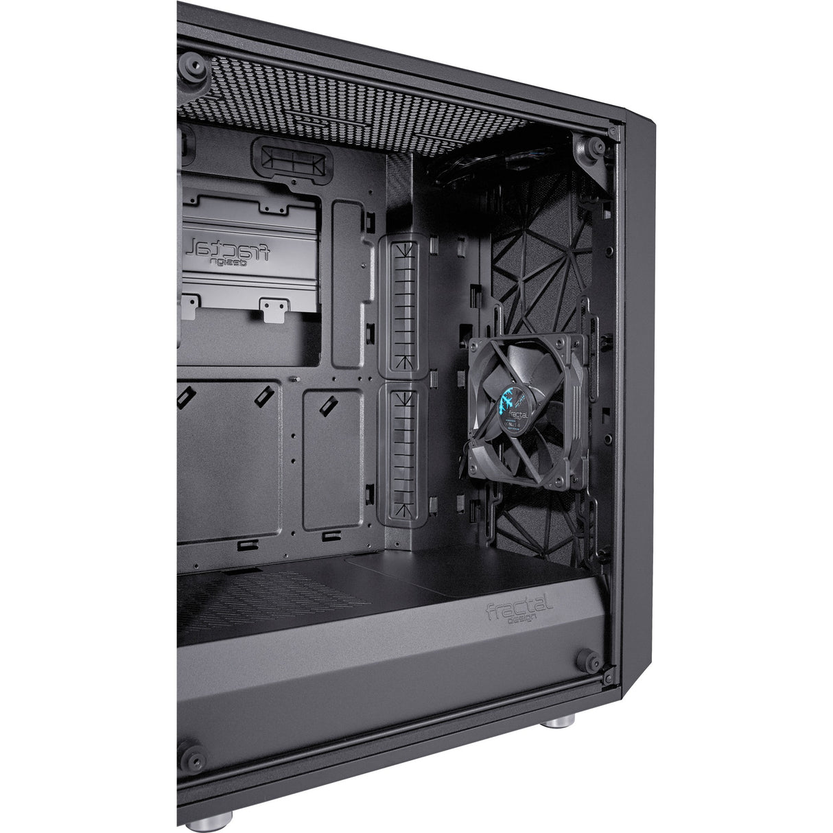 Fraktales Design meshify c dunkle getemperte Glas