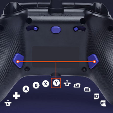 Powera Advantage Controller mit Kabel für die Xbox Series x|s – Fortnite: Victory Royale (dunkelblau, Xbox Series x|s, Xbox One, PC)