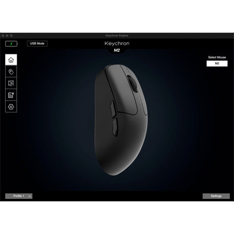 Keychron m2 kabellose Gaming-Maus (schwarz)