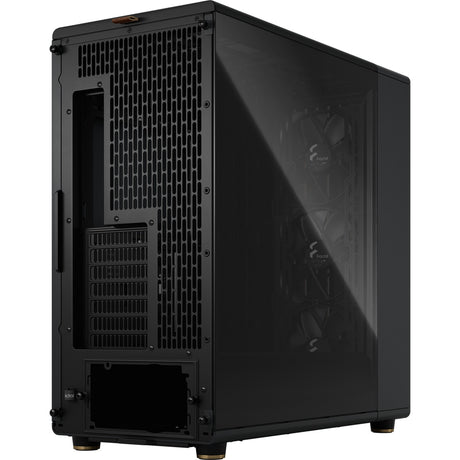 Fractal Design North XL Midi-Tower-Gehäuse (schwarze Holzfarbe | 2x USB-A | 1x USB-C | gehärtetes Glas)
