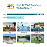 Tp-Link Omada EAP650-Outdoor Ax3000 WLAN 6 Access Point (weiß, PoE)
