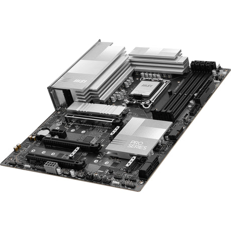 MSI Pro Z890-P WiFi Socket 1851 Mainboard (Schwarz Silber, RAID, 5GB-LAN, WiFi 7, BT, Sound, ATX)
