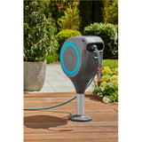 Gardena Terrassenschlauchbox Rollup-Schlauchtrommel (Grau-Türkis, 20 Meter, inkl. Reinigungsspritze)