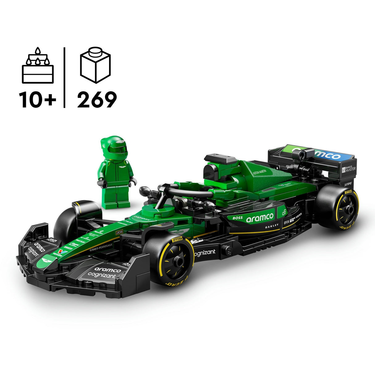 Lego 77245 Speed Champions Aston Martin Aramco F1 AMR24 Rennwagen