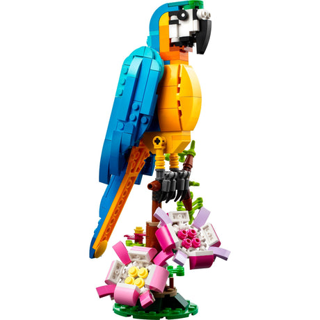 Lego Creator 3in1 exotisches Papageien-Frosch-Fisch-Tierspielzeugset für Kinder – 31136