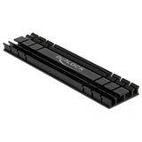 Delock Kühlkörper flach 100 mm für m.2 Modul (schwarz)