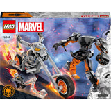 Lego Marvel – Geisterfahrer-Mech-Motorrad-Konstruktionsspielzeug (76245)