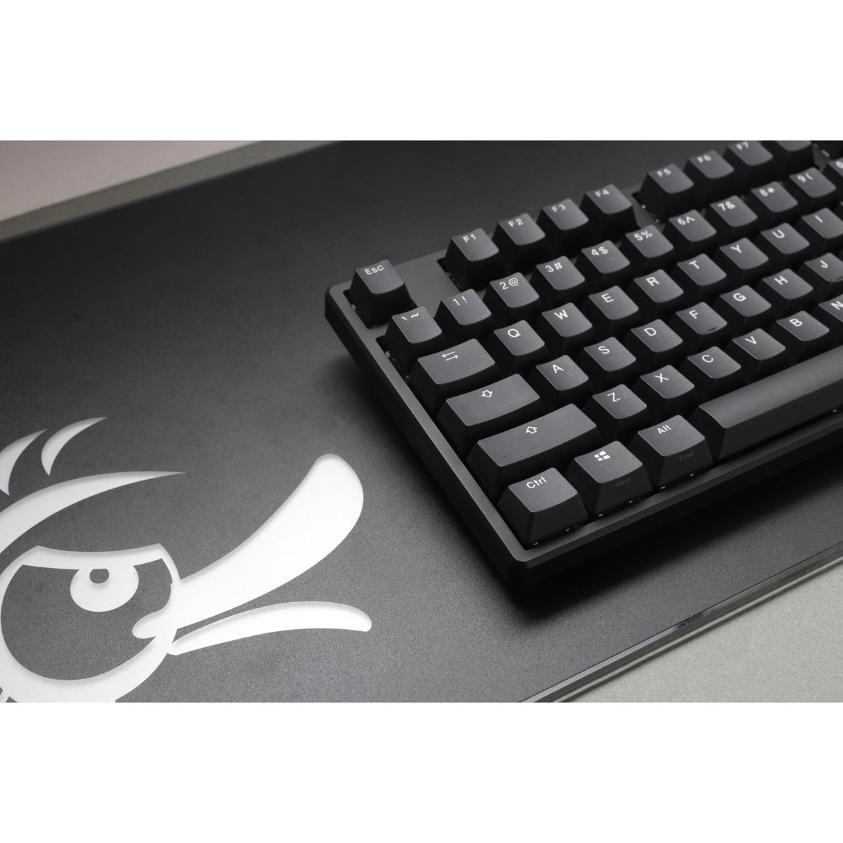 Ducky origin phantom black, toetsenbord (zwart, us lay-out, cherry mx blue, hot swap, pbt double-shot keycaps)