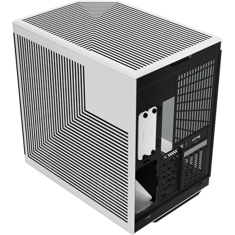 Hyte y70 Midi-Tower-Gehäuse (schwarz und weiß | 2x USB-A | 1x USB-C | gehärtetes Glas)