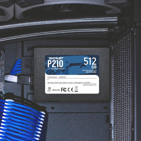 Patriot p210, 512 GB SSD (schwarz, p210s512g25, SATA III)