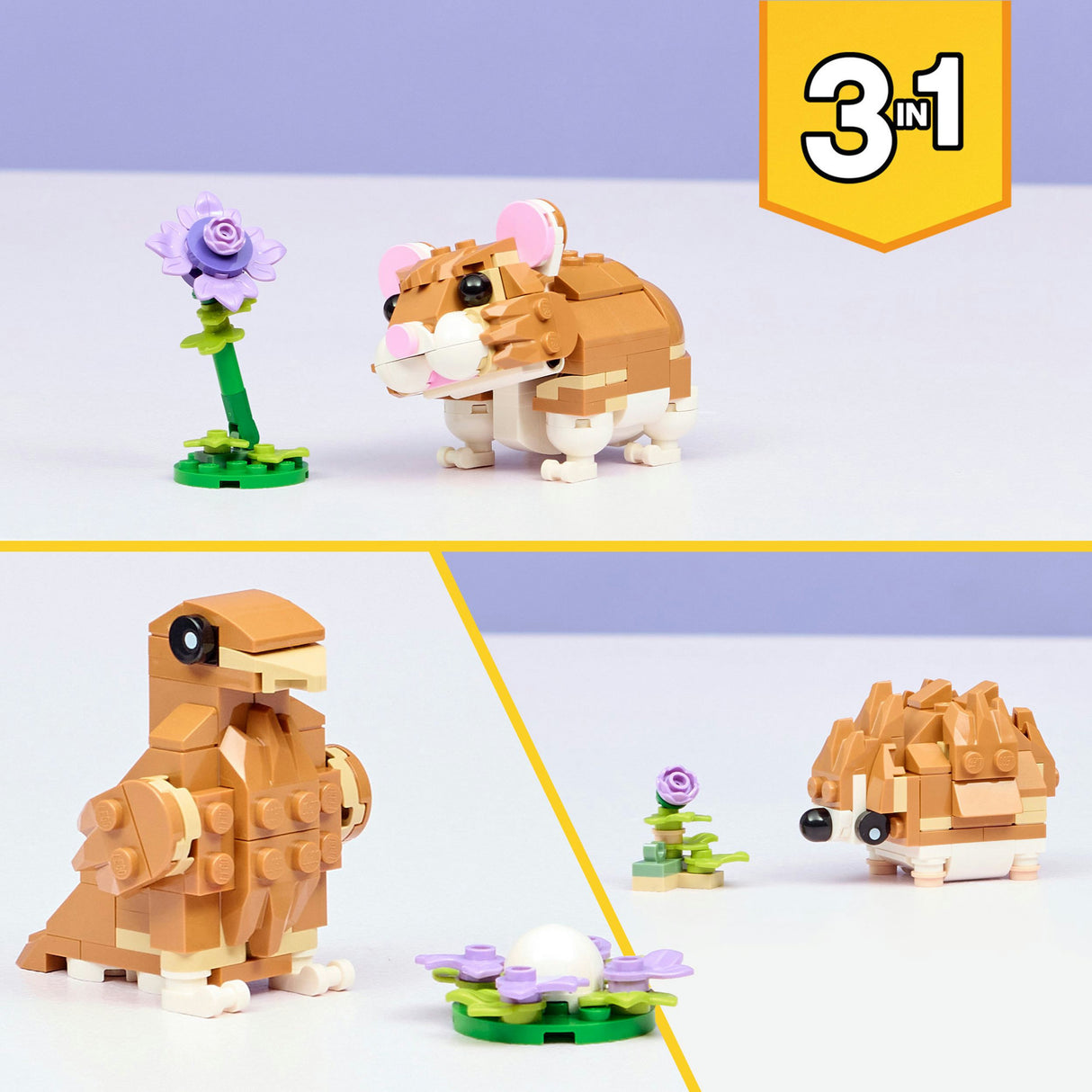 Lego Creator 31376 süßer Hamster mit Blume