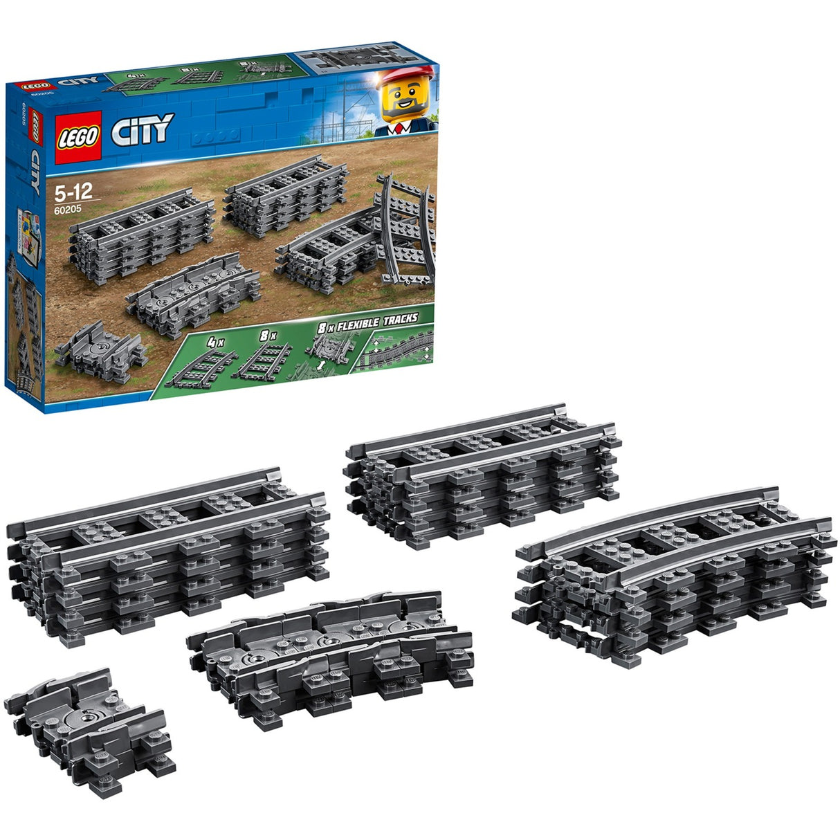 Lego City Bahngleise 60205
