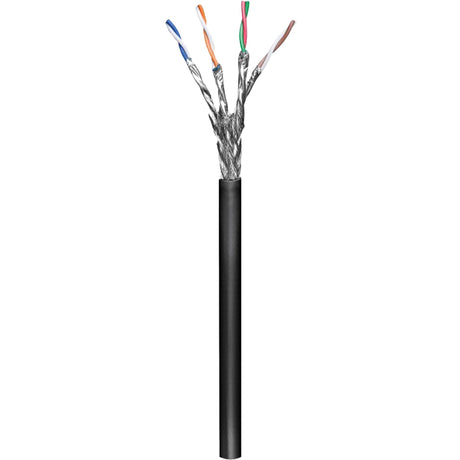 Goobay Netzwerkkabel Cat.6 S FTP, Outdoor (schwarz, 100 Meter)