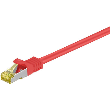 Goobay Patchkabel RJ-45 Cat 6a S FTP (PiMF) mit Cat.7 (rot, 5 Meter, 500 MHz)