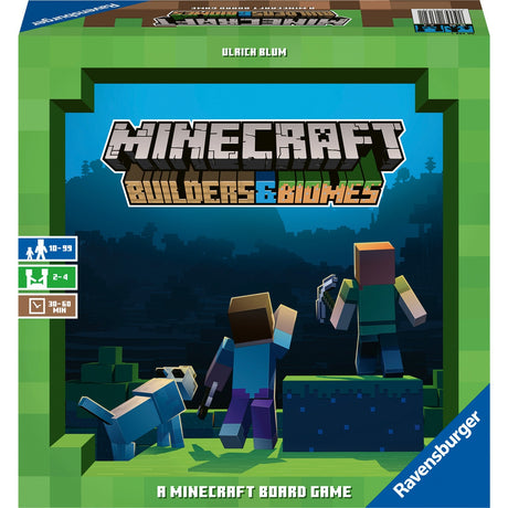 Ravensburger Minecraft Builders Biomes Brettspiel (mehrsprachig, 2 – 4 Spieler, 30 – 60 Minuten, ab 10 Jahren)