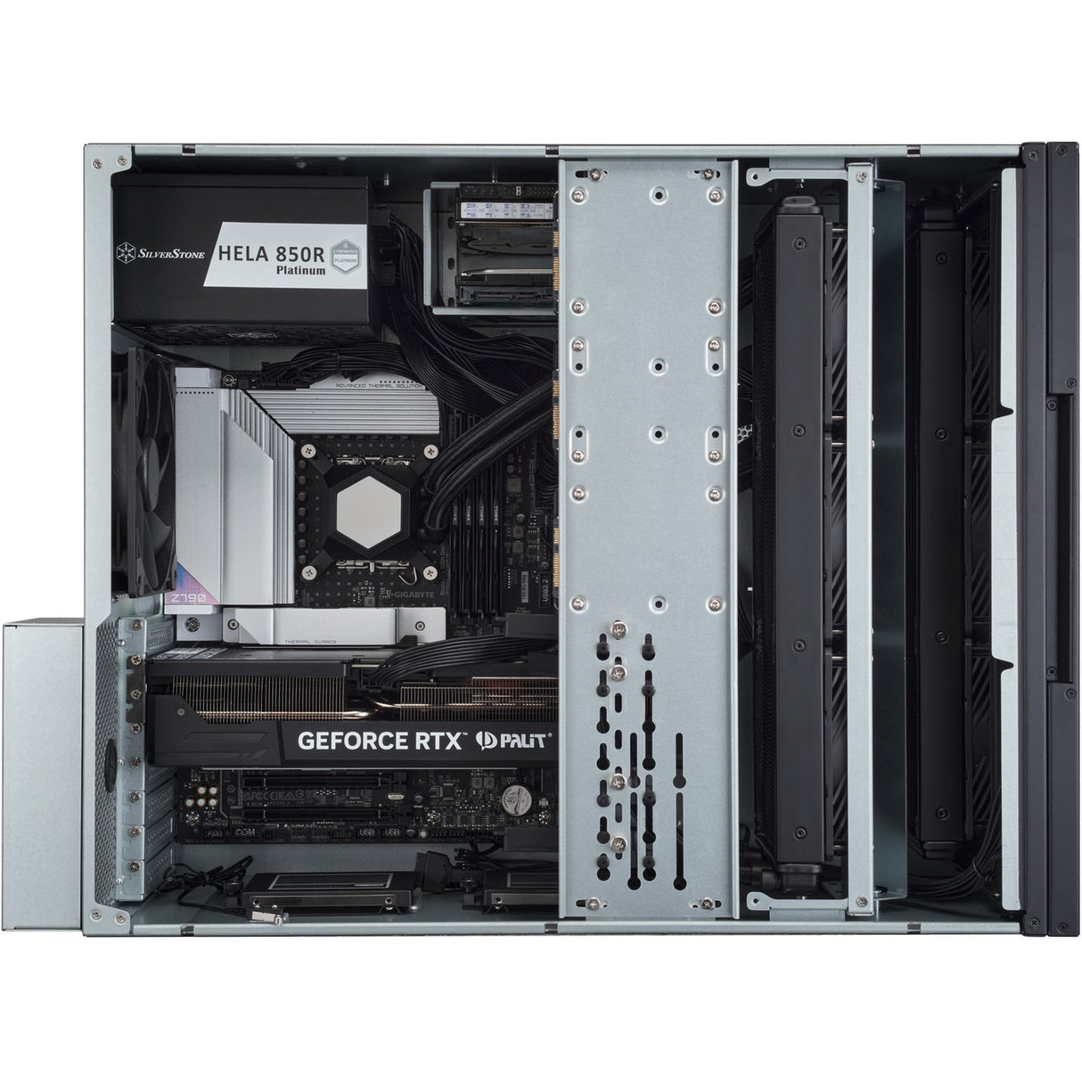 Silverstone RM52 Servergehäuse (schwarz | 2x USB-A | 1x USB-C)