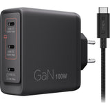 Lenovo 100w gan multi-port usb-c oplader (zwart, 3x usb-c)