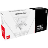 Powercolor Radeon RX 9070 XT Hellhound Spectral White 16GB GDDR6 Grafikkarte (weiß, RDNA4, GDDR6, 3x Display Port, 1x HDMI)