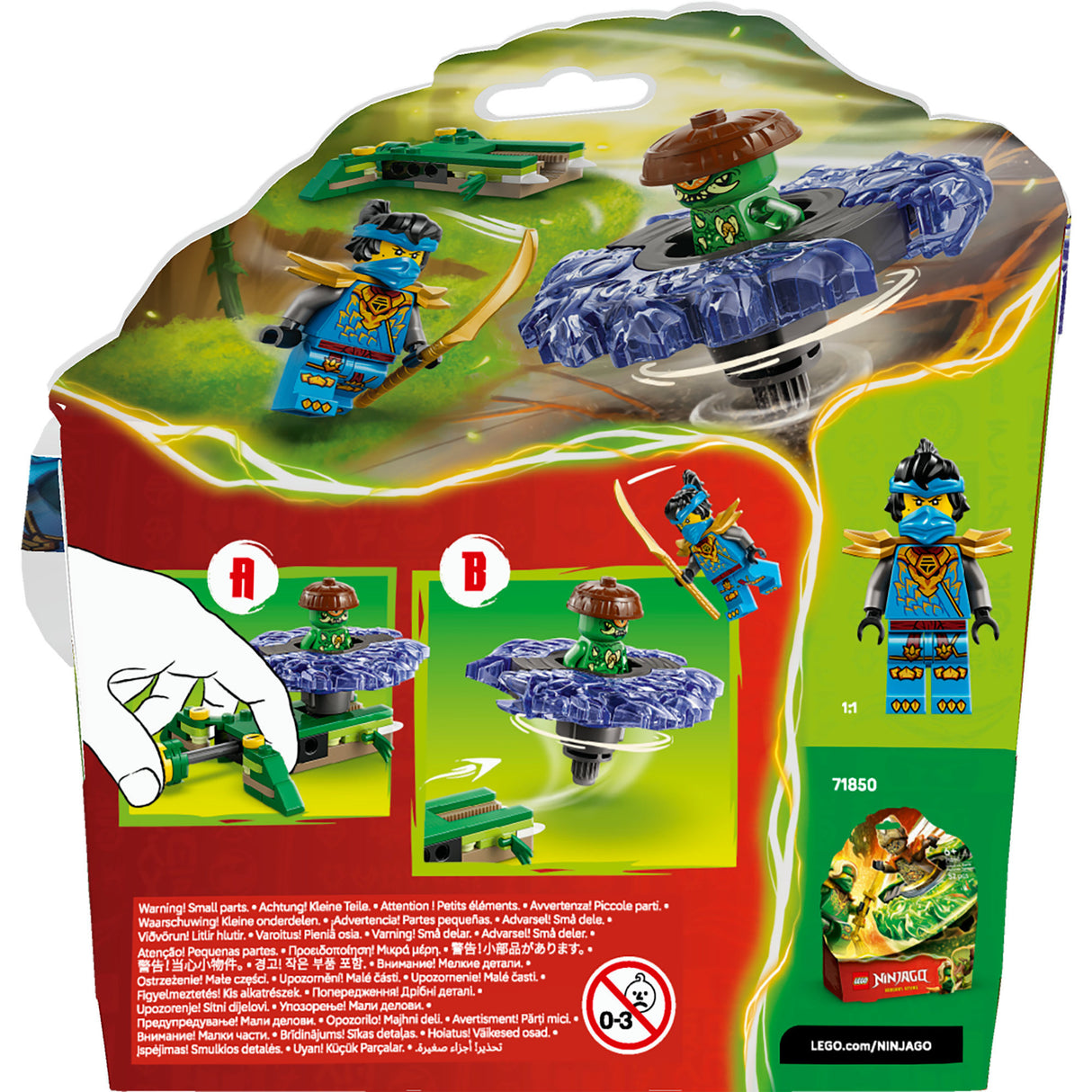 Lego Ninjago 71849 Nya vs. Elementar-Monster-Spinner