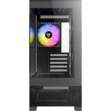 Antec cx500m argb Mini-Tower-Gehäuse (schwarz | 2x USB-A | 1x USB-C | gehärtetes Glas)