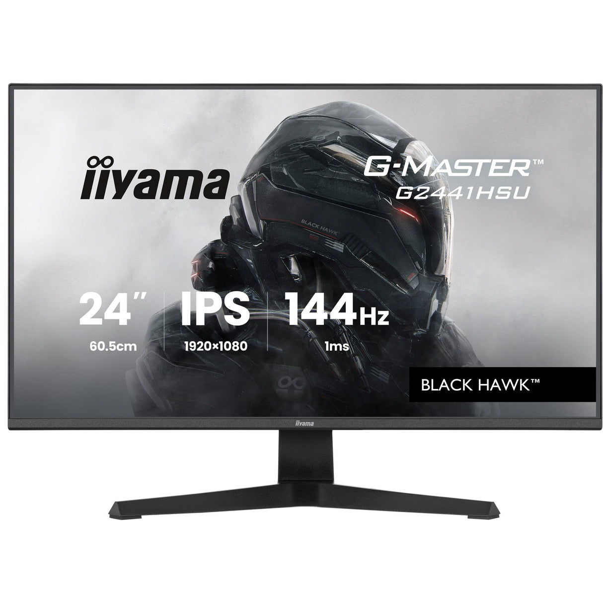 Iiyama G-Master Black Hawk G2441HSU-B1 23,8 Gaming-Monitor (schwarz, HDMI, DisplayPort, 2x USB-A, USB-B, 144 Hz)