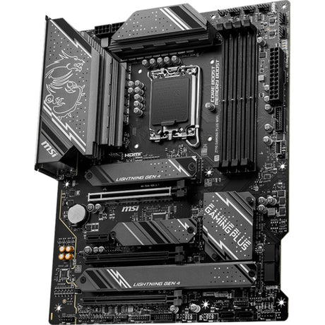 MSI Z790 Gaming Plus Wi-Fi Socket 1700 Mainboard (grau schwarz, RAID, 2,5 GB-LAN, Wi-Fi 6e, BT, Sound, ATX)