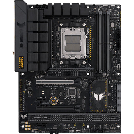 Asus Tuf Gaming B650-Plus WiFi Sockel AM5 Mainboard (schwarz hellorange, RAID, 2,5GB-LAN, Wi-Fi 6, BT 5.2, Sound, ATX)