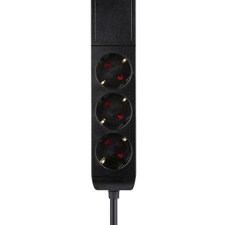 Neomounts DS22-840BL6 Tischsteckdose mit Klemme und USB-C- und USB-A-Anschlüssen – Schnelllade-Steckdosenleiste (schwarz)