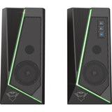 Trust GXT 609 Zoxa RGB-beleuchtetes Lautsprecherset PC-Lautsprecher (schwarz, RGB-LED)