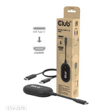 Club 3D Kabelloser USB-C-zu-HDMI-Sender- und Empfängeradapter (Schwarz)