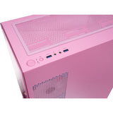 Thermaltake view 170 tg argb mini tower behuizing (roze | 2x usb-a | rgb | tempered glass)