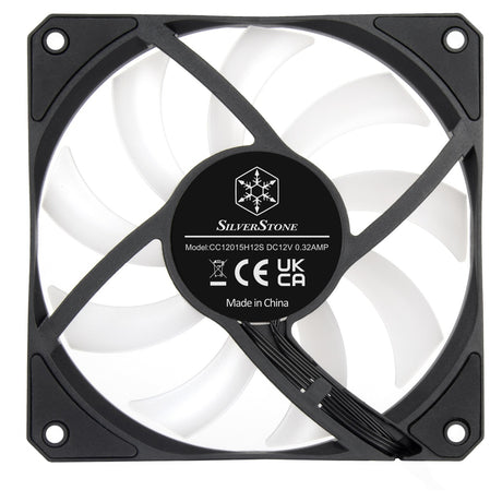 Silverstone Air Slimmer 120 ArGB Gehäuselüfter (schwarz, 120 x 120 x 15 mm, PWM)