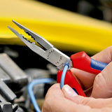 Knipex Verkabelungszange schwarz atramentiert mit Kunststoffummantelung 160 mm - 1301160