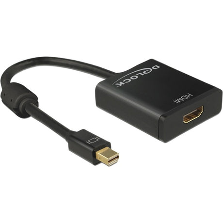Delock Mini DisplayPort > HDMI Adapter (schwarz, 0,2 Meter, 4k)
