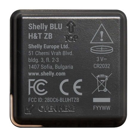Shelly blu ht zb sensor (schwarz, Bluetooth 5, ZigBee)