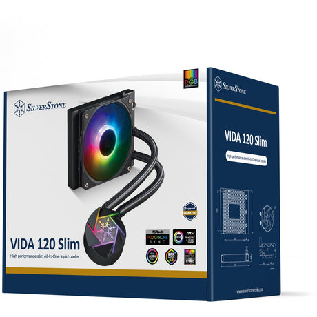 Silverstone Vida 120 Slim Wasserkühlung (schwarz)