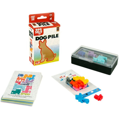 999games 999 Games Hundehaufen-Denkspiel (niederländisch, 1 Spieler, ab 7 Jahren, 48 Aufgaben)