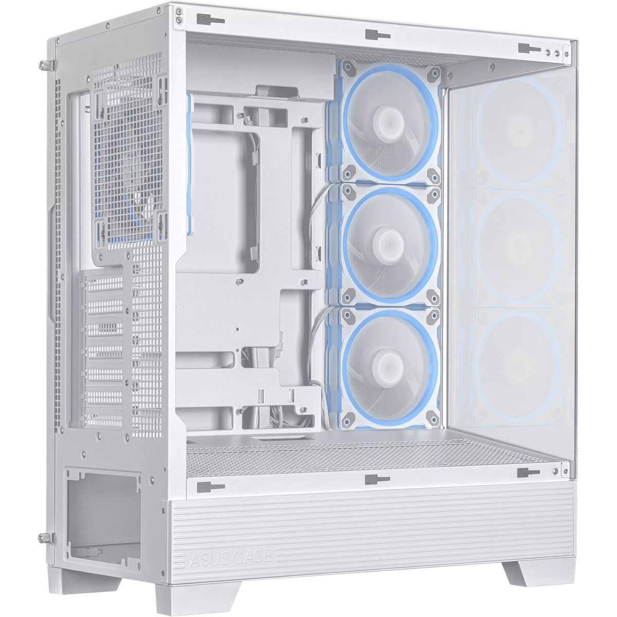Asus a31 plus Midi-Tower-Gehäuse (weiß | 2x USB-A | 2x USB-C | gehärtetes Glas)
